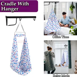 vparents Preemie Baby Swing Cradle with Mosquito Net Spring and metal window cradle hanger image 3