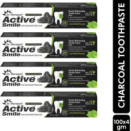Activated Charcoal Teeth Whitening Toothpaste - Destroys Bad Breath - Best Natural Black Tooth Paste Kit - Mint Flavor - Herbal Decay Treatment - Removes Coffee Stains, Pack of 4 Toothpaste-13