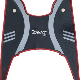 Best Quality JUPITER 125 Scooty Washable Foot Mat / Floor Mat (Black & Grey) TVS Jupiter Two Wheeler Mat-image-66
