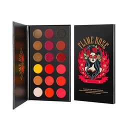 DE'LANCI Flame Rose Professional Red Pigmented Eyeshadow Palette - 17.28 g each-19
