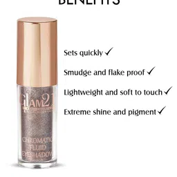 GLAM21 Chromatic Fast Drying Formula & Long Lasting Liquid Eyeshadow 5gm - Shade08 image 4