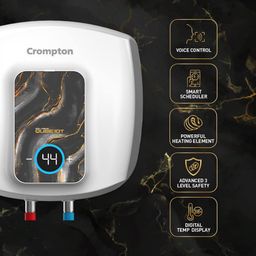 Crompton Solarium Qube IoT 25 Litre 5 Star Vertical Smart Geyser with Alexa & Google Assistant Compatibility (White) image 3