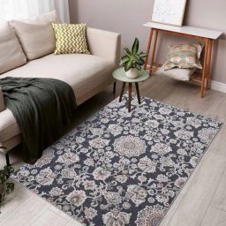 obsessions Grey and Cream Persian 5x7 Feet Machine Made Carpet-picture-16