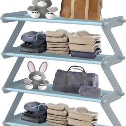 4 Layer Portable Foldable Wardrobe Storage Organizer Almirah PVC Collapsible Wardrobe-image-37