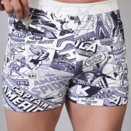 Swim shorts with zipper pockets Printed Men Swim Bottom Multicolor Swimsuit-image-61