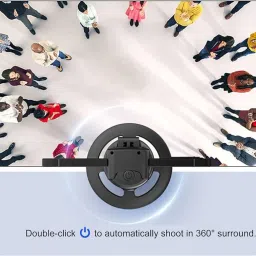 EVAAENTERPRISES Smooth Rotation 360 Degree P02 Gimbal in Auto Face Tracking A.I. Technology 2 Axis Gimbal for Mobile, Camera image 2