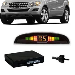 JB402 Silver Car Reverse Parking Sensor with LED Display 4 Sensor J402 Parking Sensor-image-0