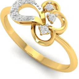 amarta Tranquil Treetops Real Gold Diamond Ring 18kt Yellow Gold ring-image-2