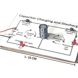 esptronics Charging and Discharging of Capacitor Science Project Working Model Class 12 image 2