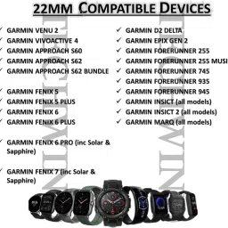 MOBISINGH MSH22CS600PG 22MM Classy Silicon Watch Belt - CHECK MODEL LIST/DESCRIPTION/IMAGE Smart Watch Strap image 3
