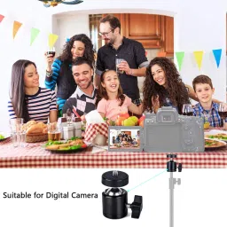 Wanzhow Best Camera Tripod Ball Head 1/4 Screw,90 degree tilting & 360 Rotating Tripod Ball Head image 3