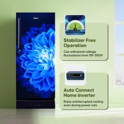 haier 190 L Direct Cool Single Door 5 Star Refrigerator with Base Drawerwith Large Storage Space1 Hour Icing Technology image 4