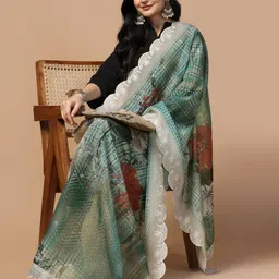 Kaizen TEXO FAB Printed Organza Dupatta image 2