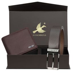 Hornbull Men Stella Leather RFID Protected Wallet & Belt Accessory Gift Set-image-44