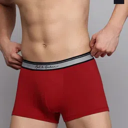 Mast & Harbour Pack Of 2 Mid Rise Elastic Waistband Breathability Trunks M&H_002_TRK_NB_M-picture-34