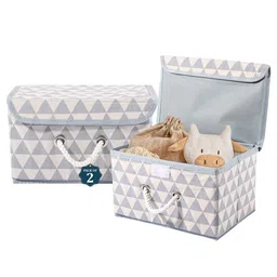 Kuber Industries Grey Set of 2 Reusable Drawer Organiser Organisers-52