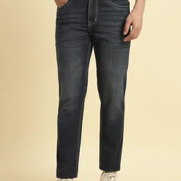 Cantabil Men Comfort Regular Fit Mid-Rise Light Fade Jeans-picture-44