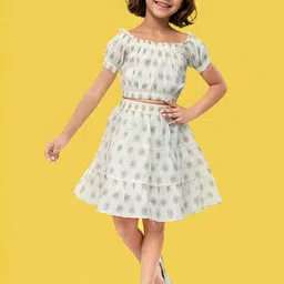 Toonyport Girls Printed Top with Skirt-image-84