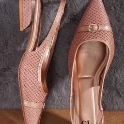 Carlton London Woven Design Block Heel Mules-30