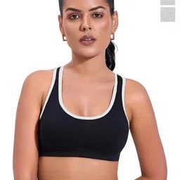Samvar Multi Cotton Non-Wired Non Padded Minimizer Bra-picture-2