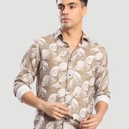 Bene Kleed Men Floral Printed Spread Collar Casual Shirt-picture-22