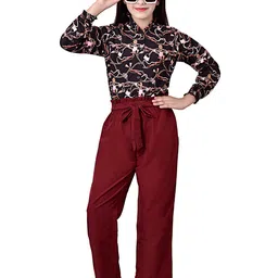 Arshia Fashions Girls Printed Shirt with Trousers-image-97