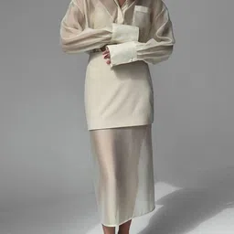 bebe Shirt & Midi-Length Skirt Co-Ords-53