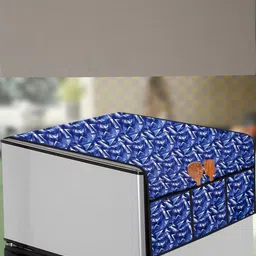 The Furnishing Tree Blue Plastic Refrigerator Cover-image-70