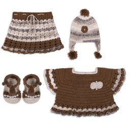 Sabinagarments Print Woollen Dress-image-10