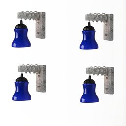 SOMIL Blue Glass Cylinder Printed Wall Lamps-image-100