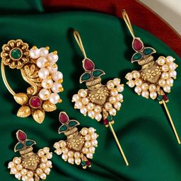 VIVASTRI Women Gold Jewellery Set-image-81