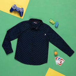 Purple United Kids Boys Opaque Casual Shirt-image-61