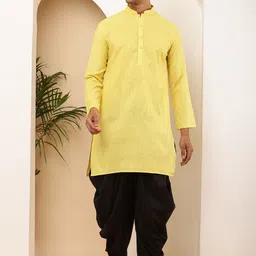 MULTI SHADES Men Striped Kurta with Dhoti Pant-image-82