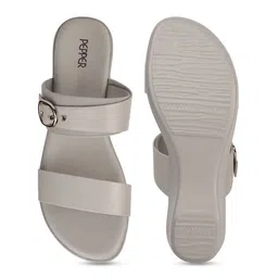 PEPPER Women Open Back Wedge Sandals image 3