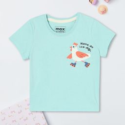 max Girls Printed V-Neck T-shirt-picture-23