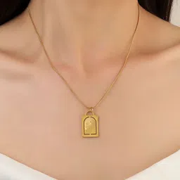 SALTY Sunray Frame Square Pendant & Chain-45