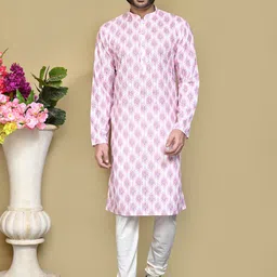 RANAK Men Printed Thread Work Kurta-image-53