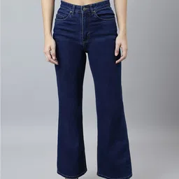 Mast & Harbour Women Flared High-Rise Highly Distressed Stretchable Jeans-picture-23