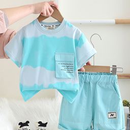 INCLUD Boys Dyed T-shirt with Shorts-14