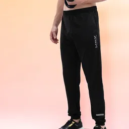 HRX by Hrithik Roshan Men Brand Logo Detail Rapid Dry Training Joggers-picture-3