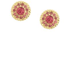 FirstBlush Gold Plated Cubic Zirconia Studded Contemporary Studs-image-99