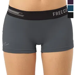 FREECULTR Women Pack Of 4 Antibacterial Mid-Rise Boxer-Style Boy Short Briefs-picture-2