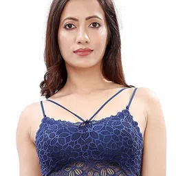 INDIROCKS Floral Bralette Bra Full Coverage Underwired Lightly Padded-8