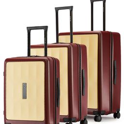 Nasher Miles Set Of 3 Zanzibar Colourblocked Hard-Sided Trolley Suitcase-6