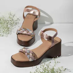 Inc 5 Women Party Woven Design Round Toe Platform Sandals-image-29