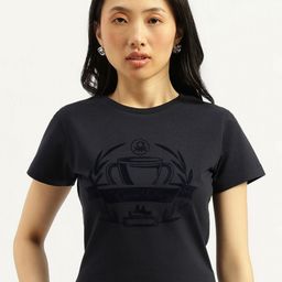 United Colors of Benetton Women Graphic Printed Round Neck Cotton T-shirt-picture-41