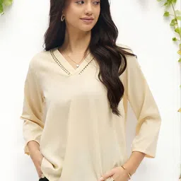 Anouk Rustic Women V-Neck Top-image-52
