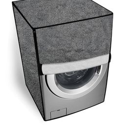 The Furnishing Tree Grey Printed Washing Machine Cover-image-84