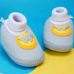 NESKA MODA 6 To 12 Months Baby Girls & Baby Boys Soft Cotton Cute Butterfly Booties-image-72