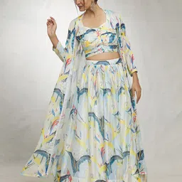 Samyukta Singhania Printed Ready to Wear Lehenga &-54